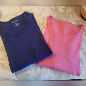 4/$15 SALE White Stag | Bundle Set of 2 Scoop neck Blue Pink Small Blouse